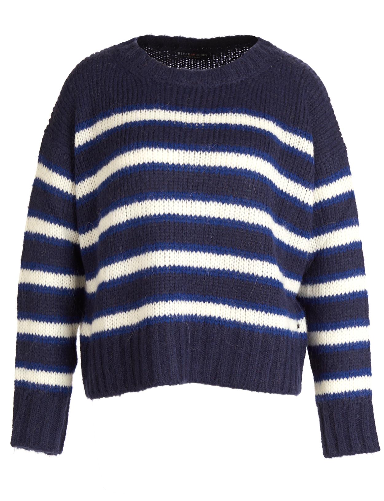 Striped Pullover In Blue - Bleu