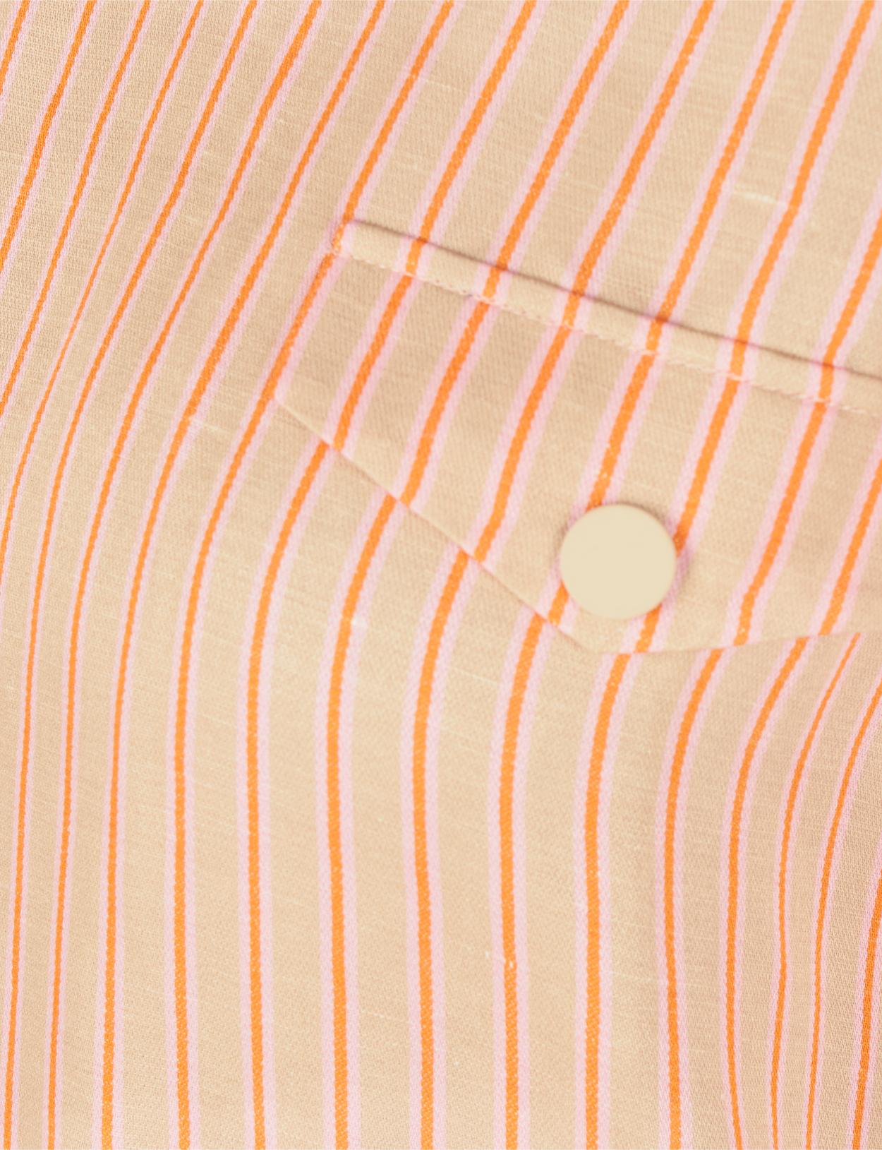 Dress With Shoulder Buttons In Brown - W