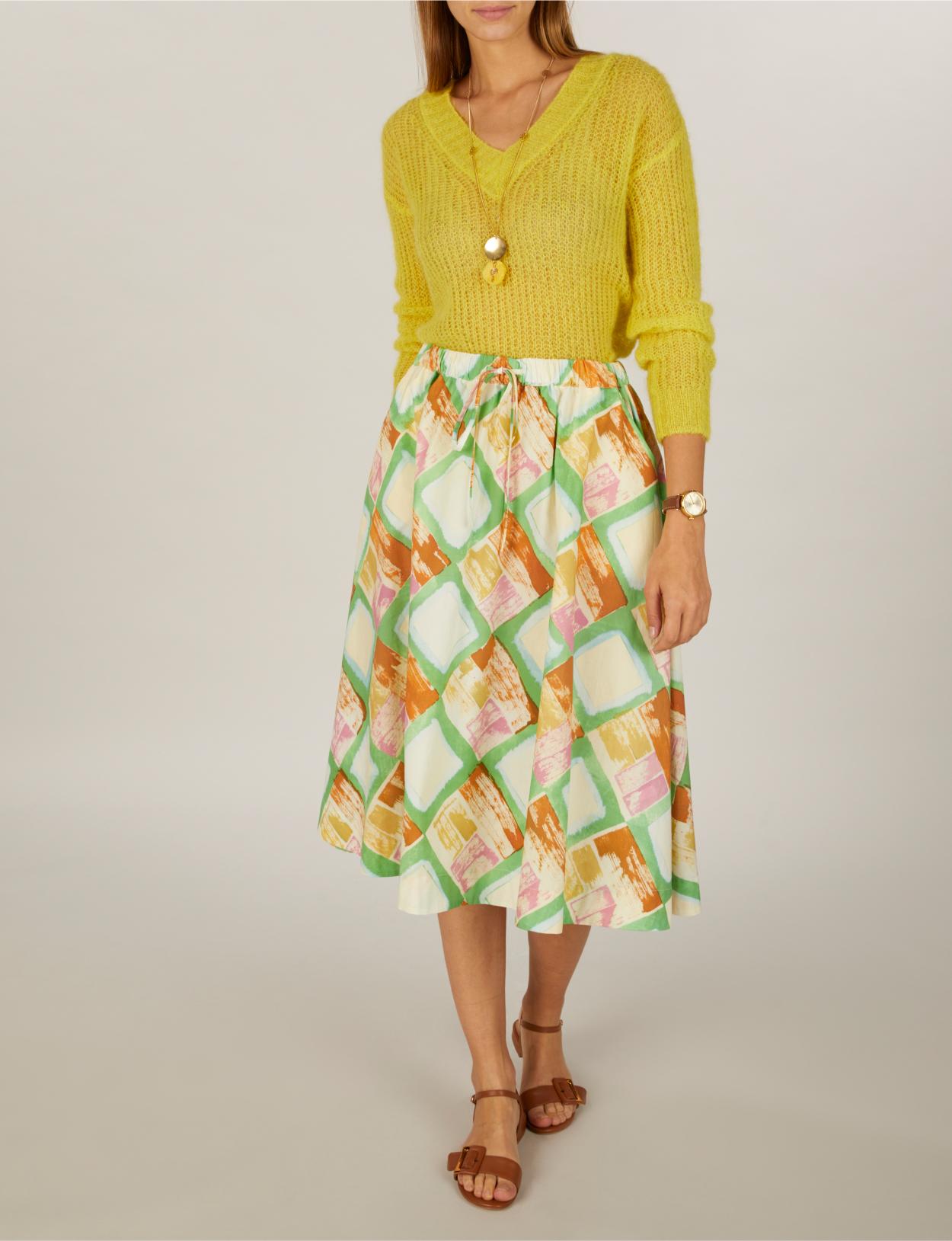 Soft Glitter Pullover In Yellow - Jaune