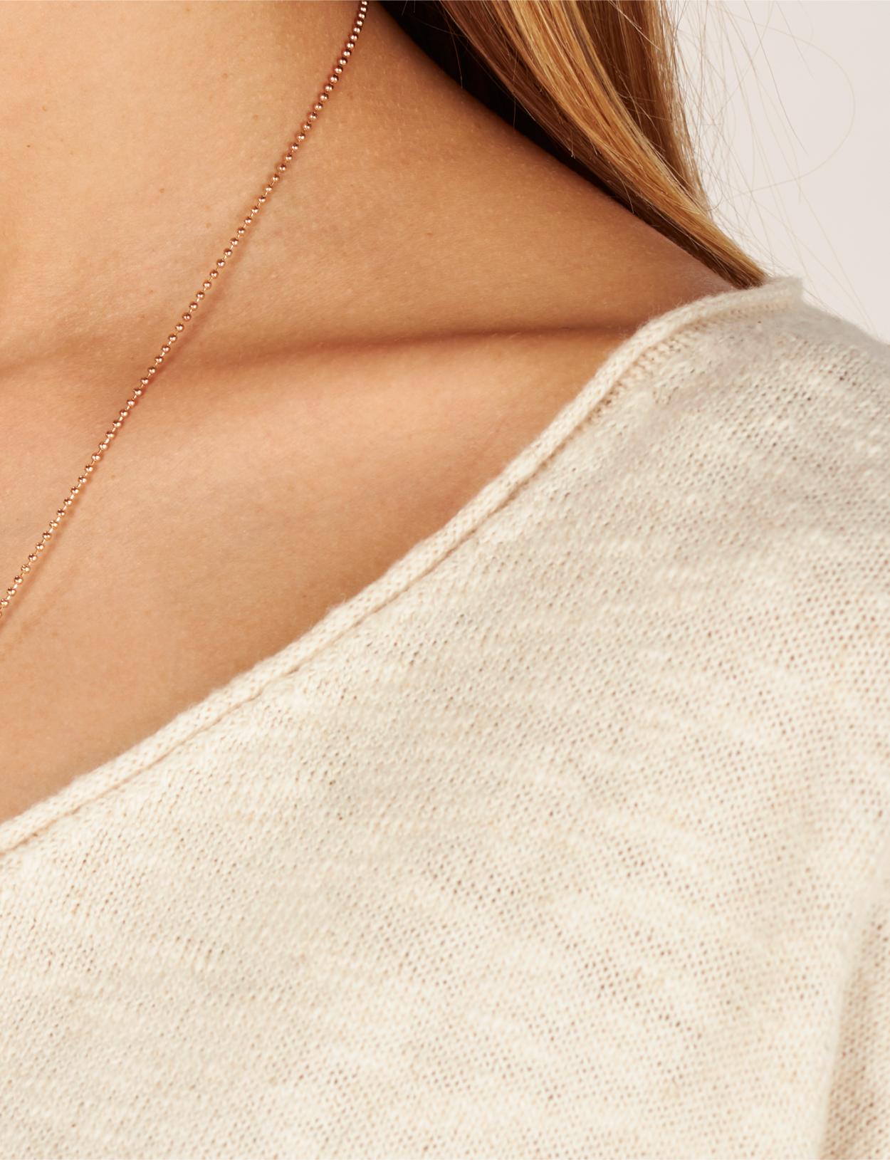 Oversized Striped Pullover In Pink - Rose