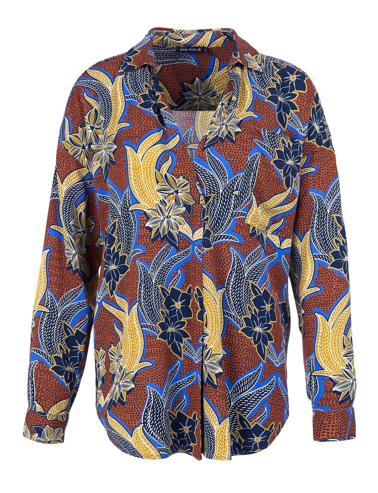 Long casual shirt in Blue