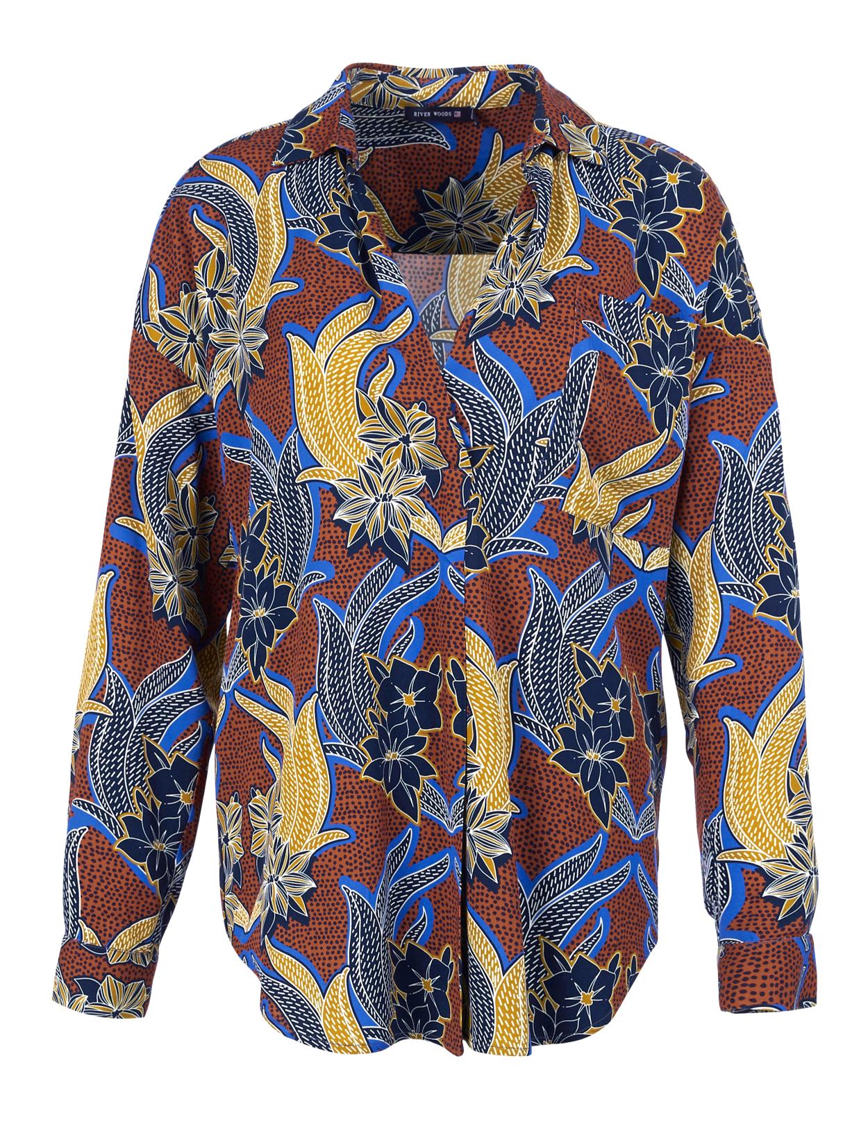 Long Casual Shirt In Blue - Bleu