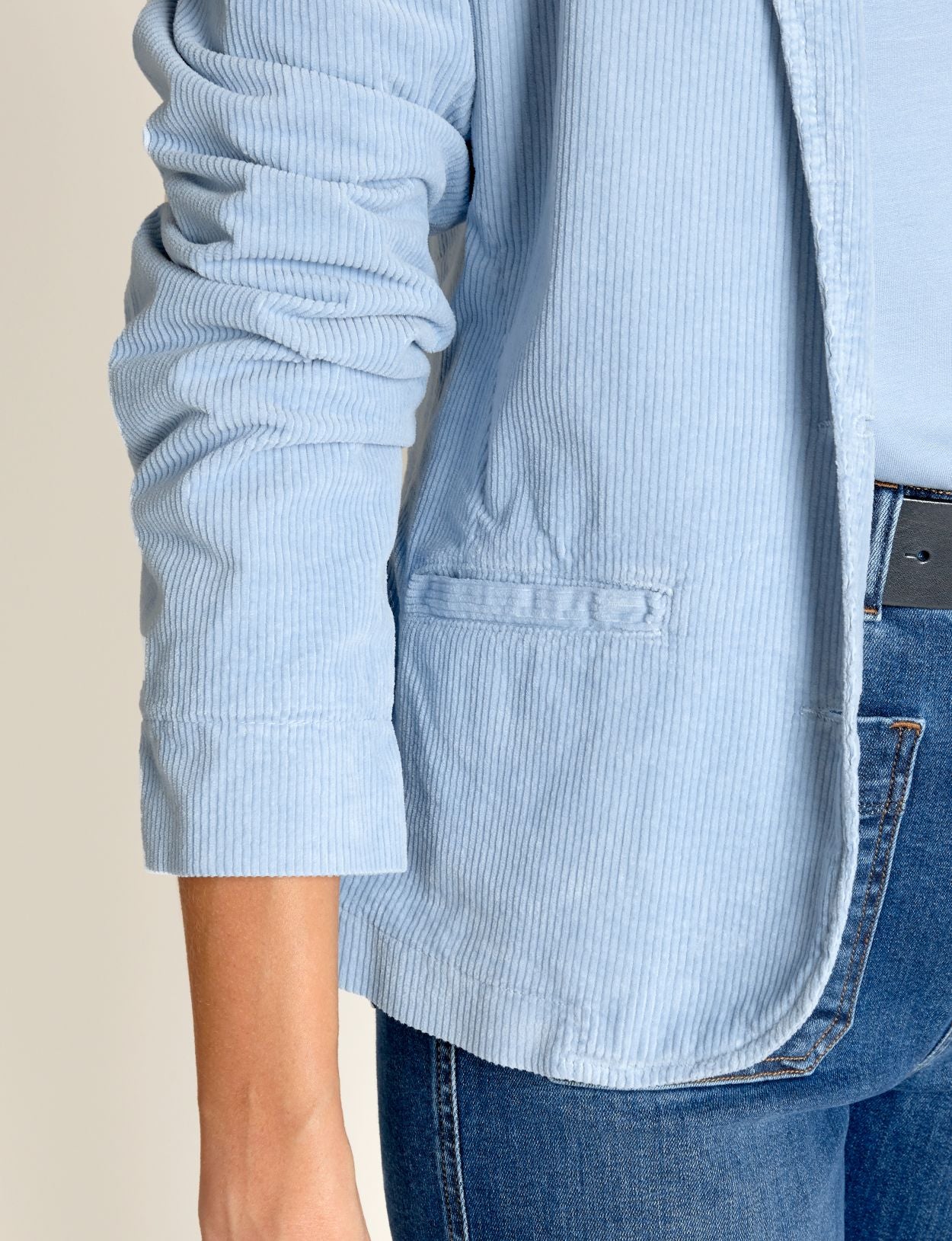 Femme Blazer Ajusté En Bleu - W
