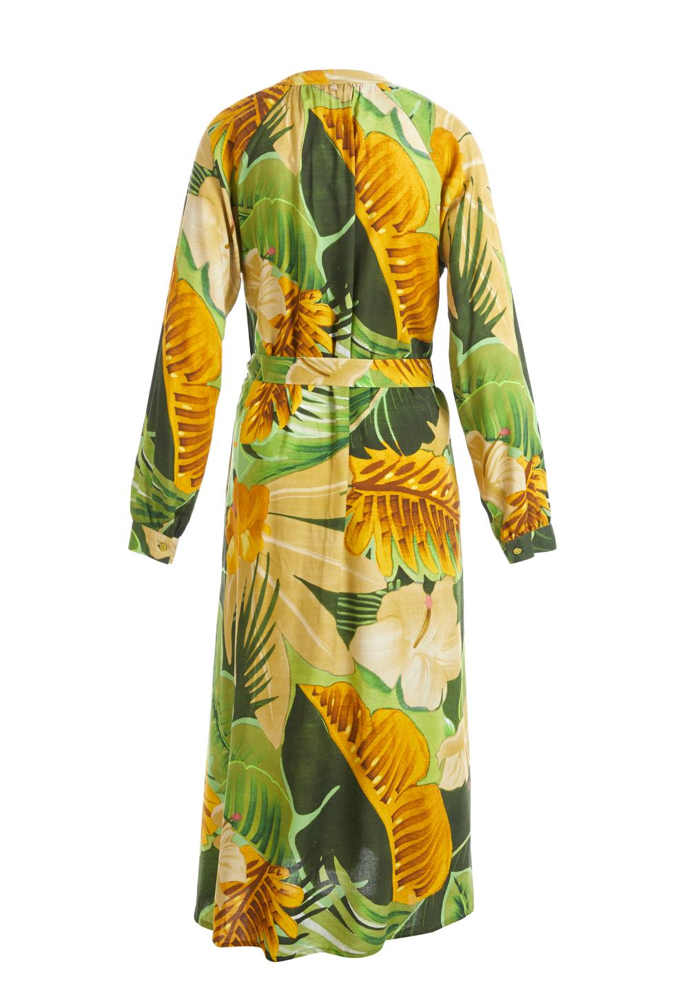 Comfort A-Line Dress In Green - Vert