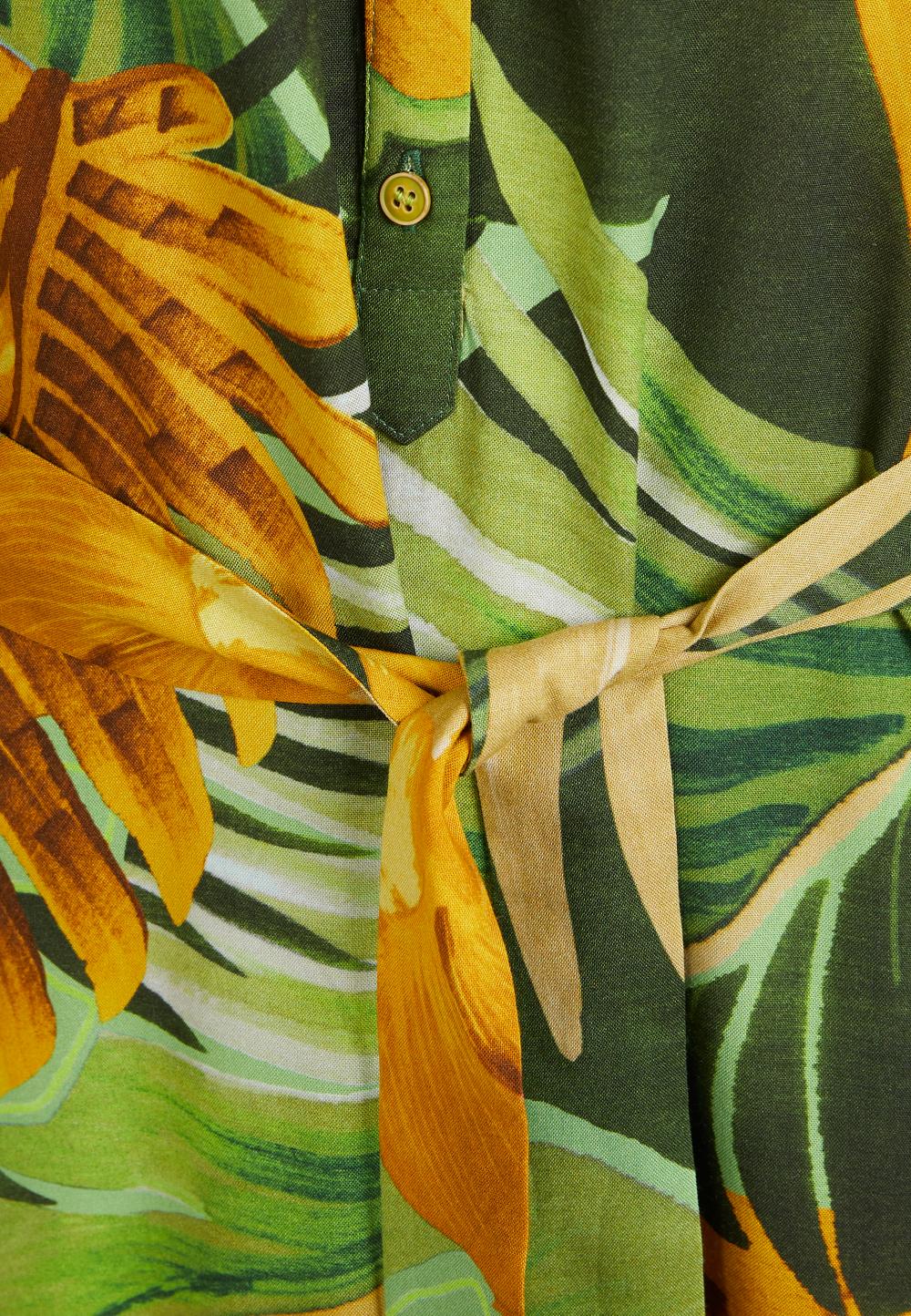 Comfort A-Line Dress In Green - Vert