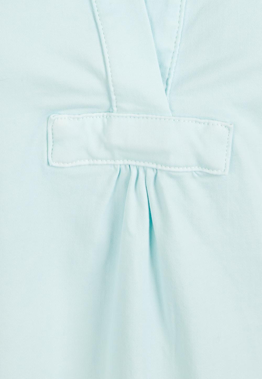 Slim Waist Cotton Dress In Green - Vert