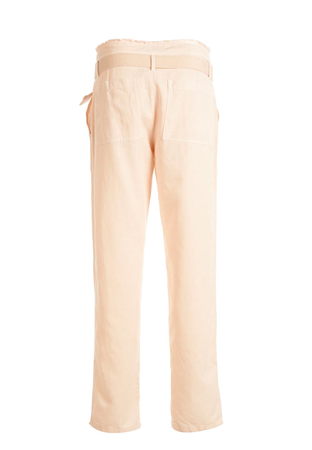 Paper-Bag Pants In Pink - Rose