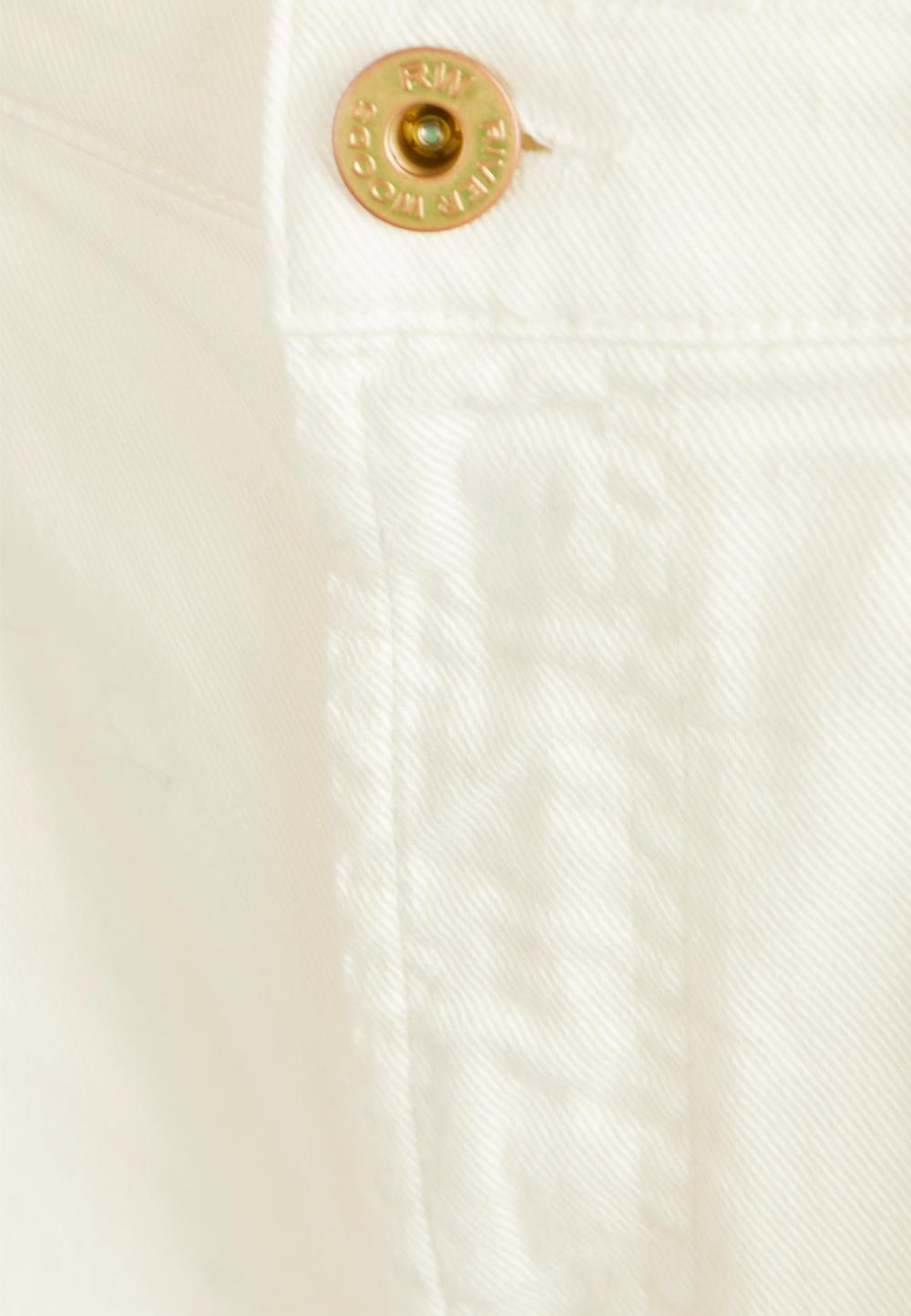 Wide off white cotton pants in White