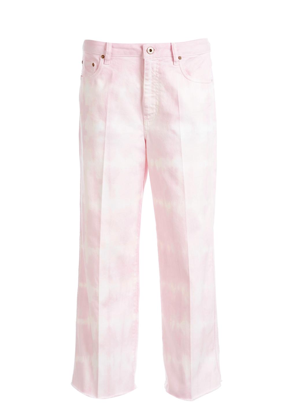 Mid waist 5 pocket pants in Pink - W