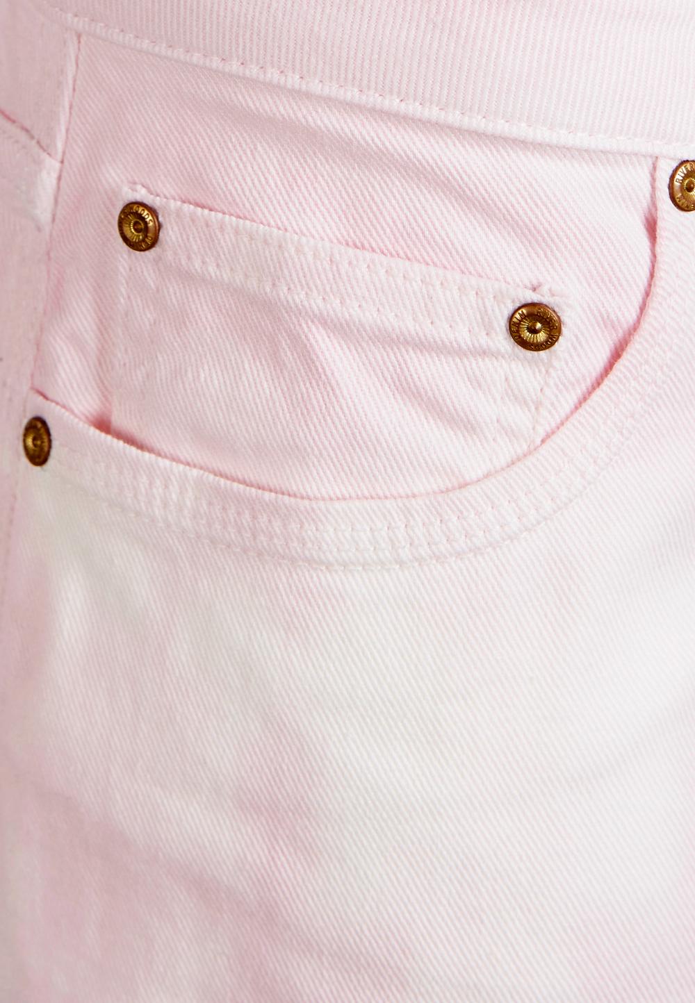 Mid waist 5 pocket pants in Pink - W