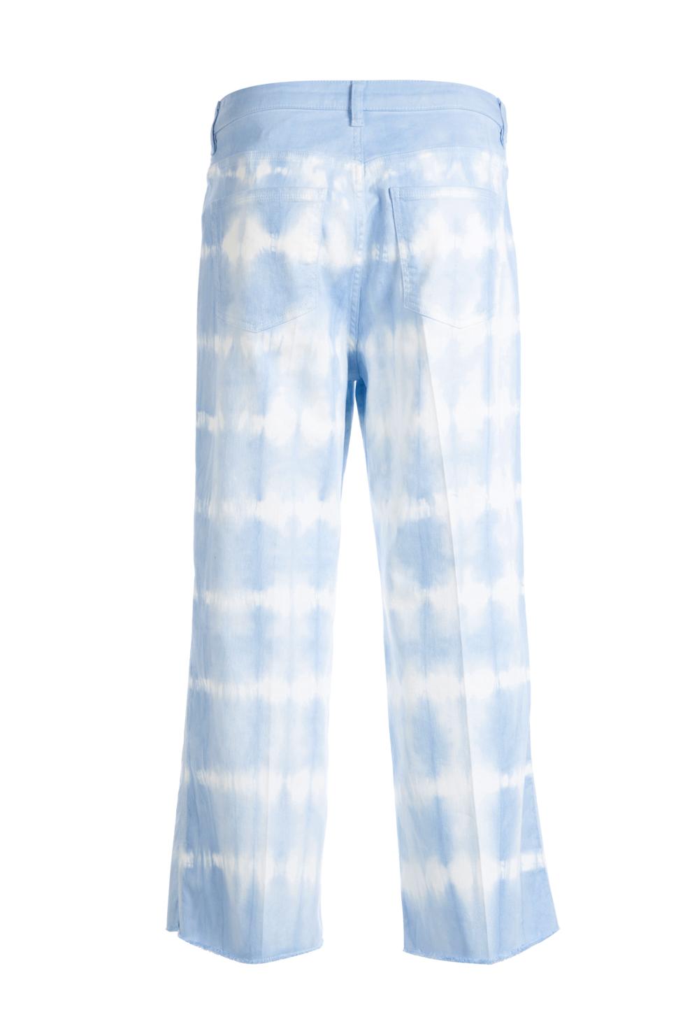 Mid Waist 5 Pocket Pants In Blue - Bleu