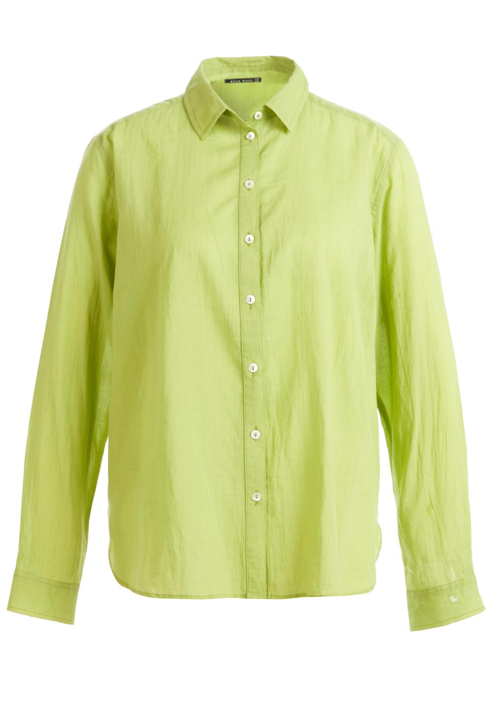 Basic Comfort Fit Shirt In Green - Vert