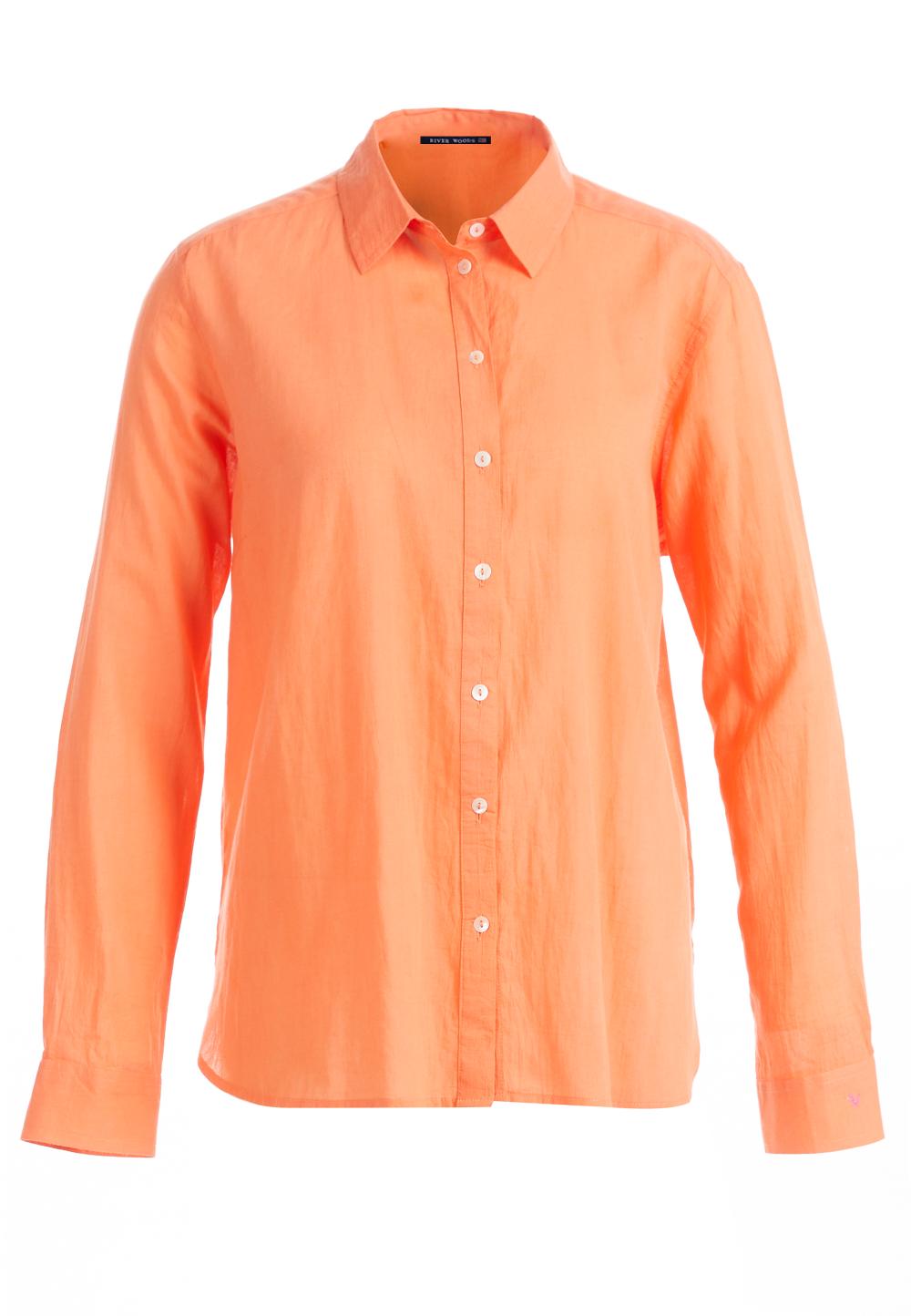 Chemise basique confortable orange