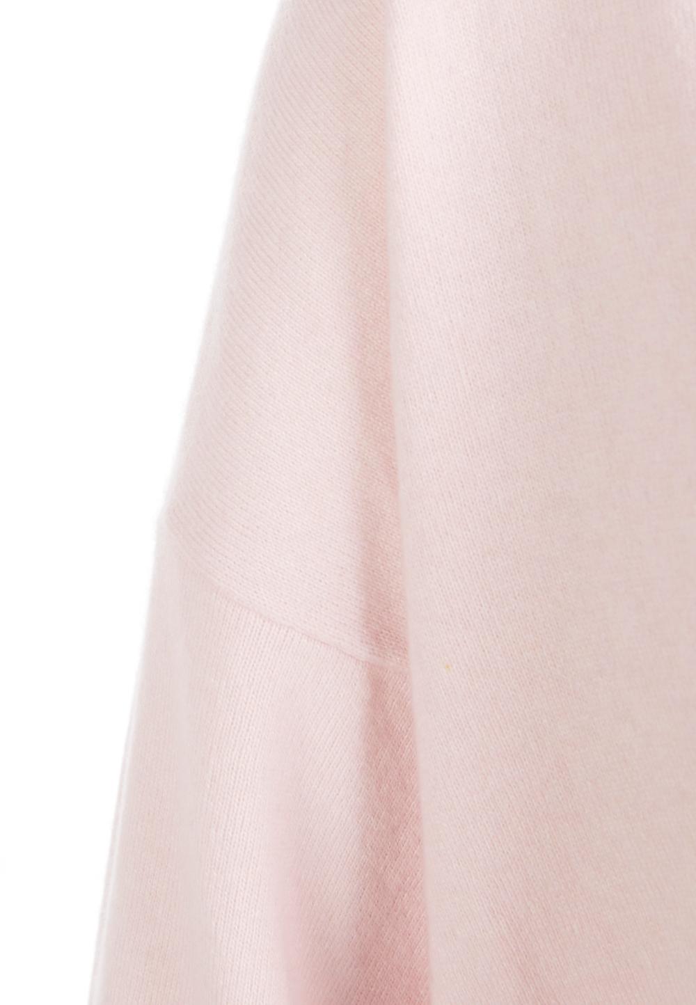 Basic V-Neck Cardigan In Pink - Rose