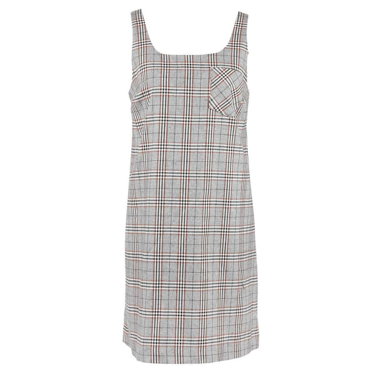 Sleeveless Slipover Dress In Grey - Multi