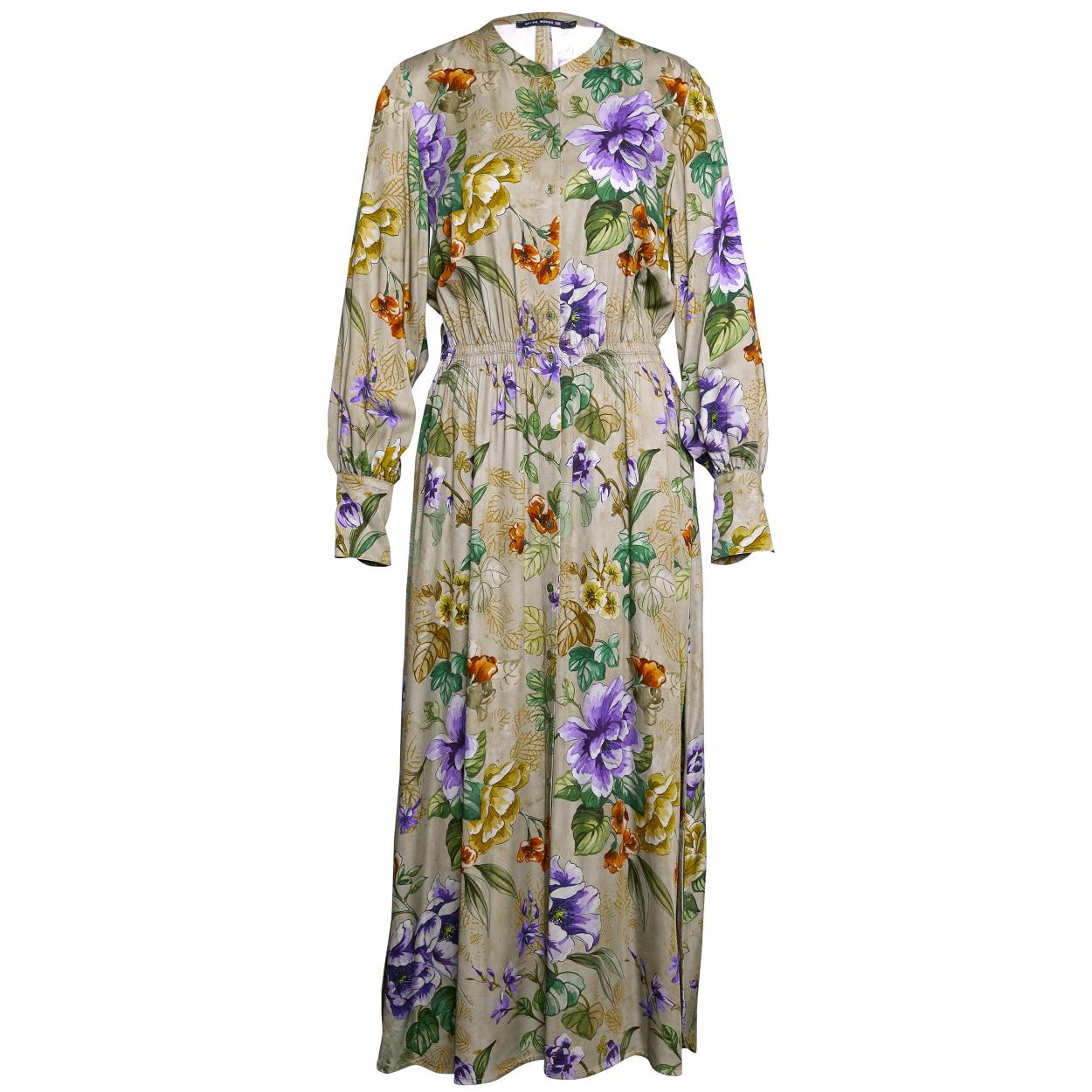 Dress With Balloon Sleeves In Multi - Multi