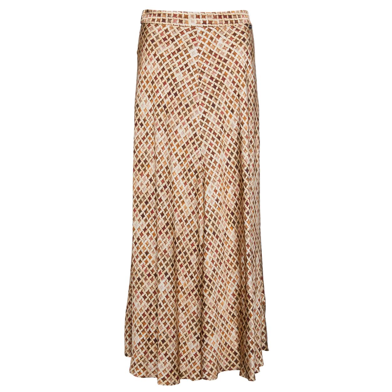 Long A-Line Skirt In Brown - Marron
