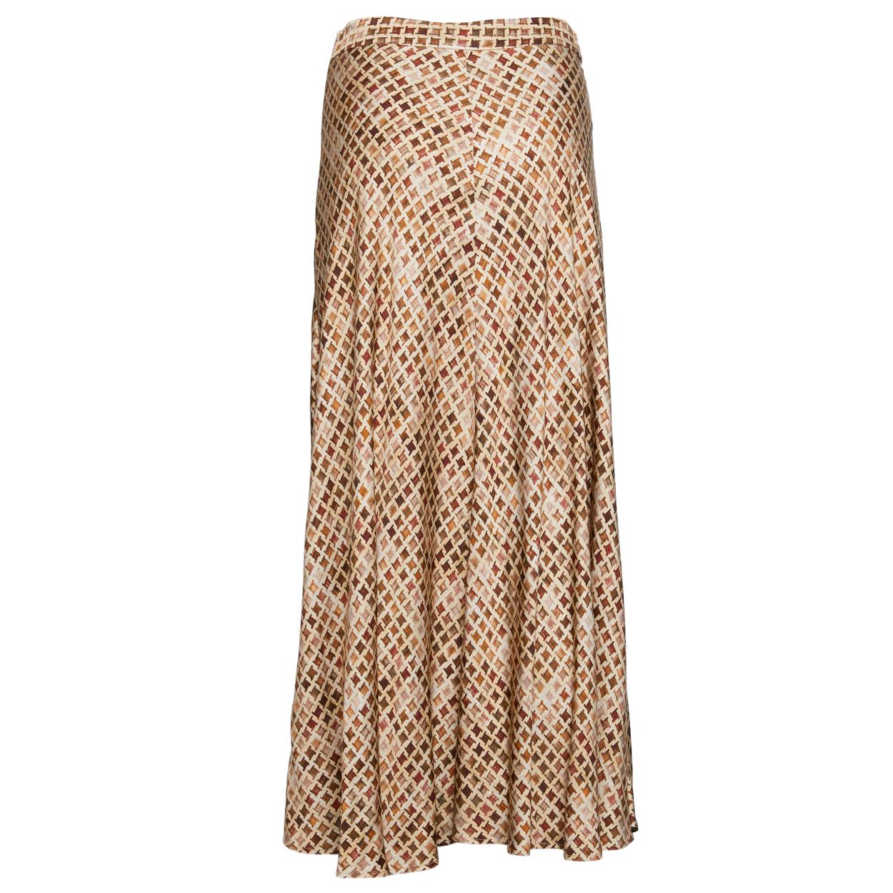 Long A-Line Skirt In Brown - Marron