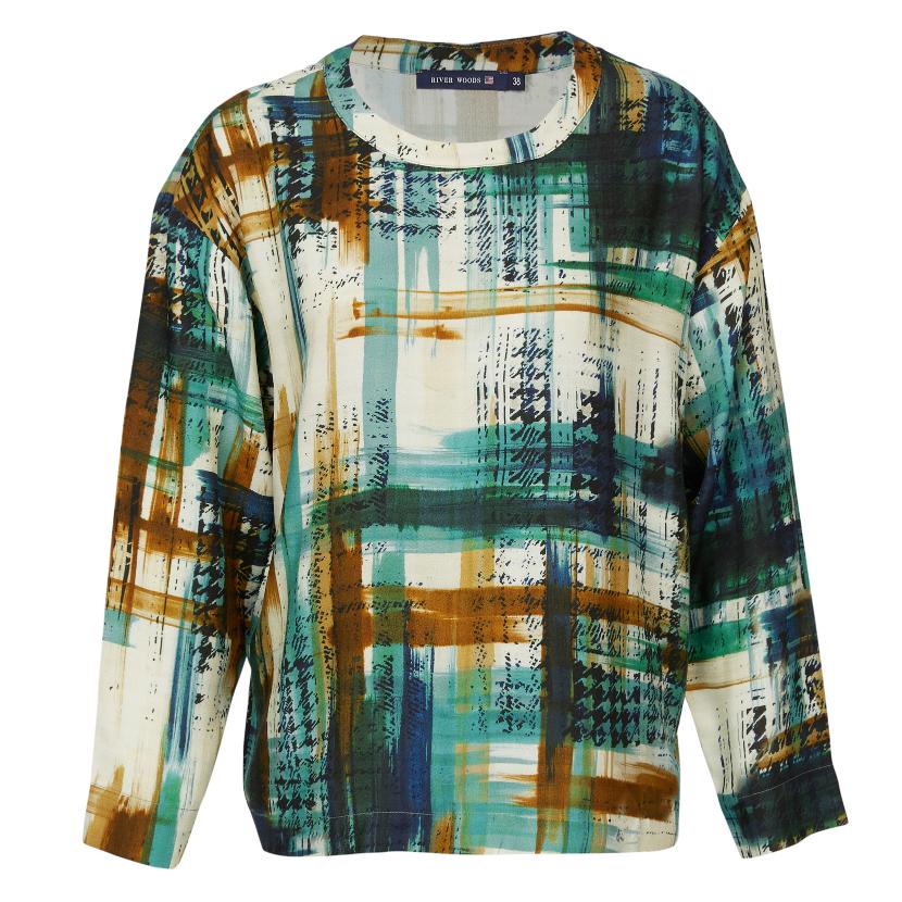 Slipover Viscose Shirt In Multi - Multi