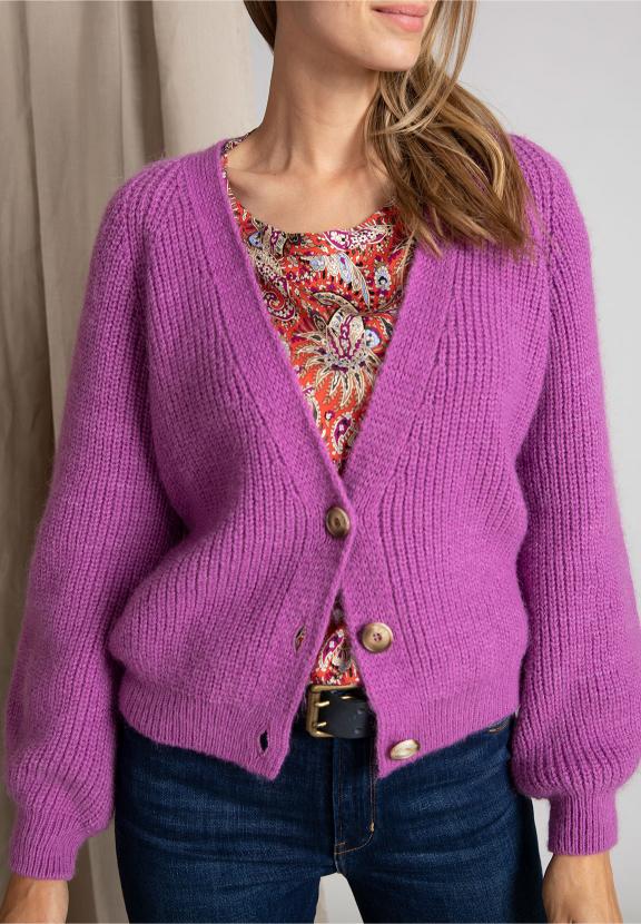 Slipover Viscose Shirt In Red - Rouge