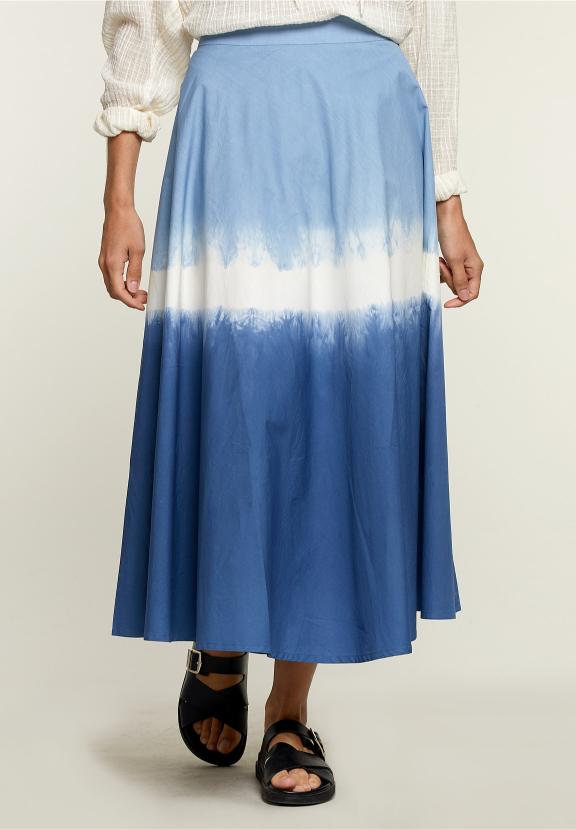 Dye Cotton Skirt - Beige