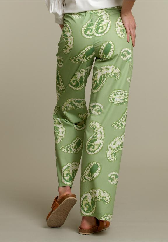 Green Paisley Pants - Vert