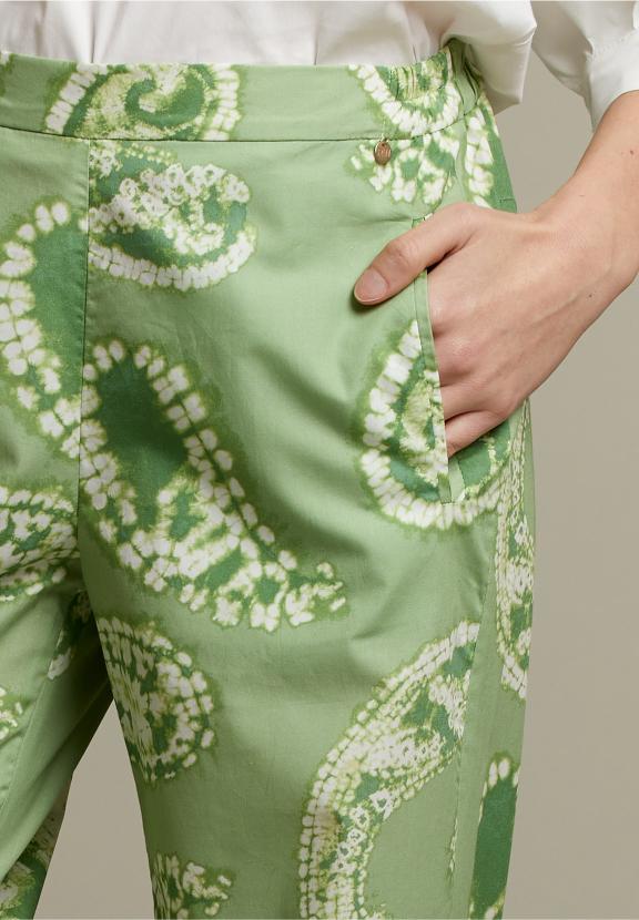 Green Paisley Pants - Vert