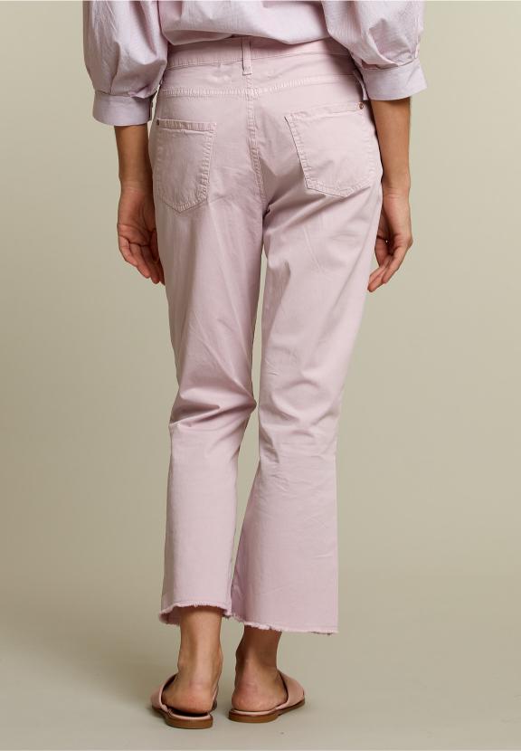 Purple Cropped Bootcut Pants - Purple