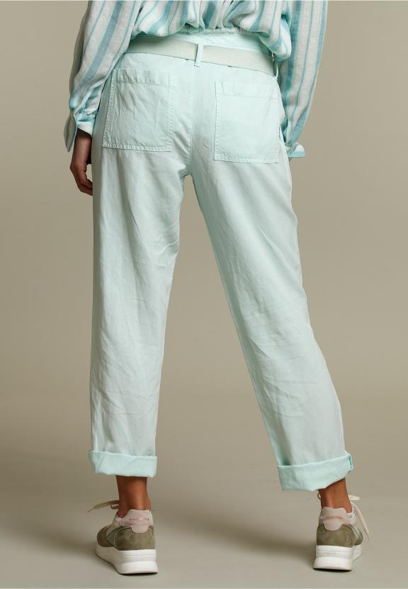 Green High Waist Pants - Vert