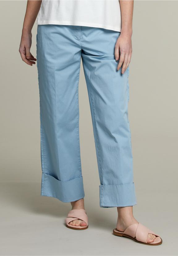 Straight Pants Blue - Vert