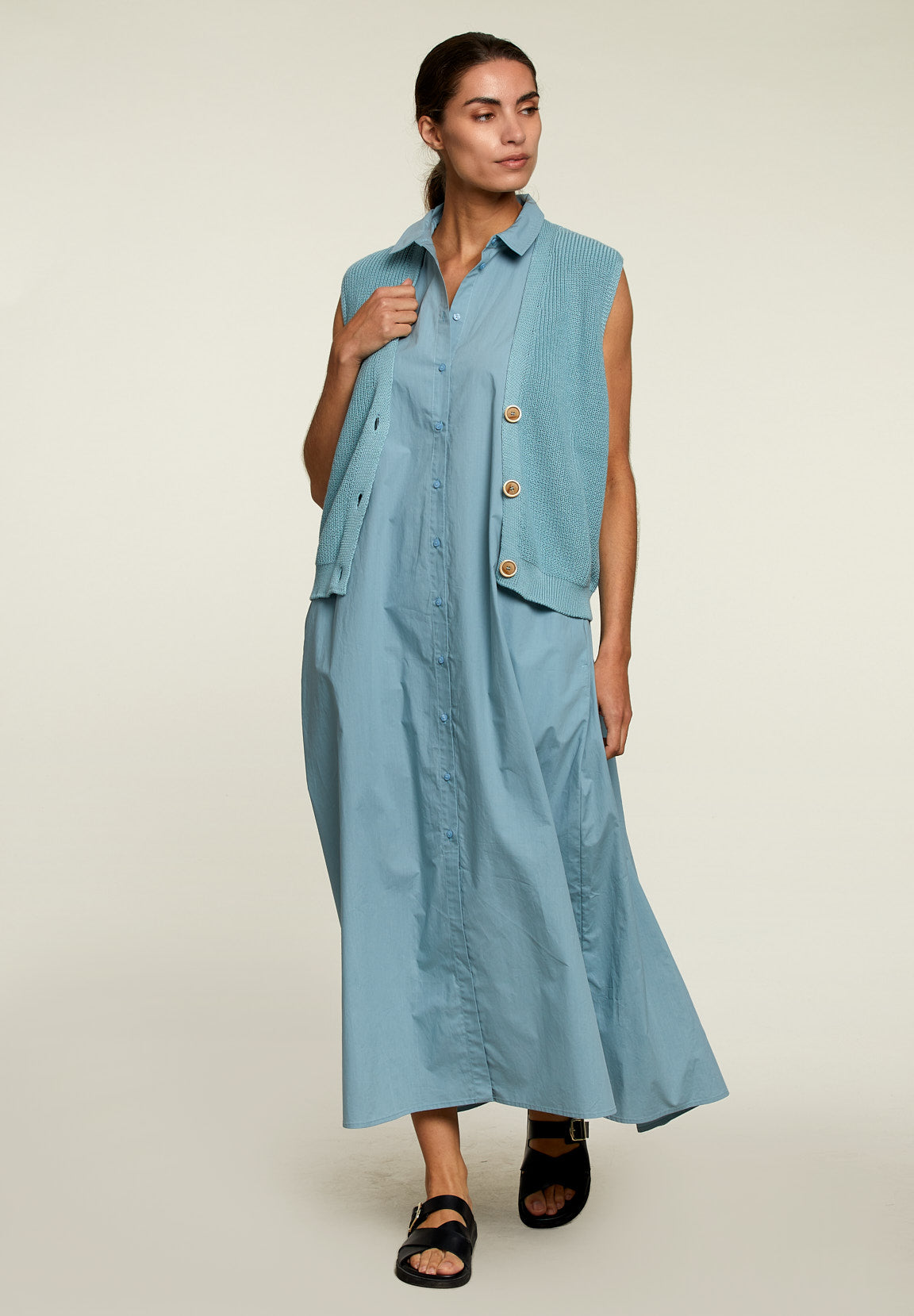 Green V-Neck Spencer - Green - W