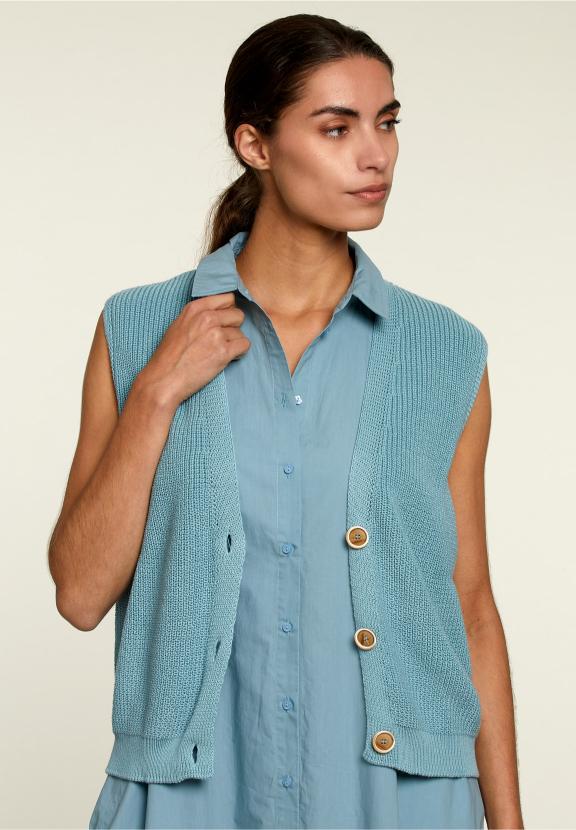 Green V-Neck Spencer - Vert