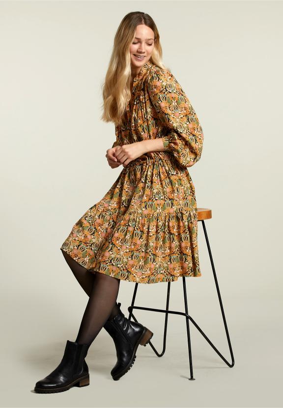 Robe multifantaisie avec cordon de serrage - W