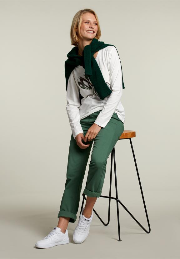 Off White Crew Neck T-Shirt - Blanc