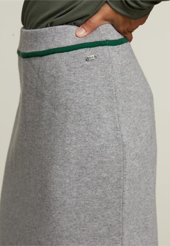 Grey Midi Skirt - Gris