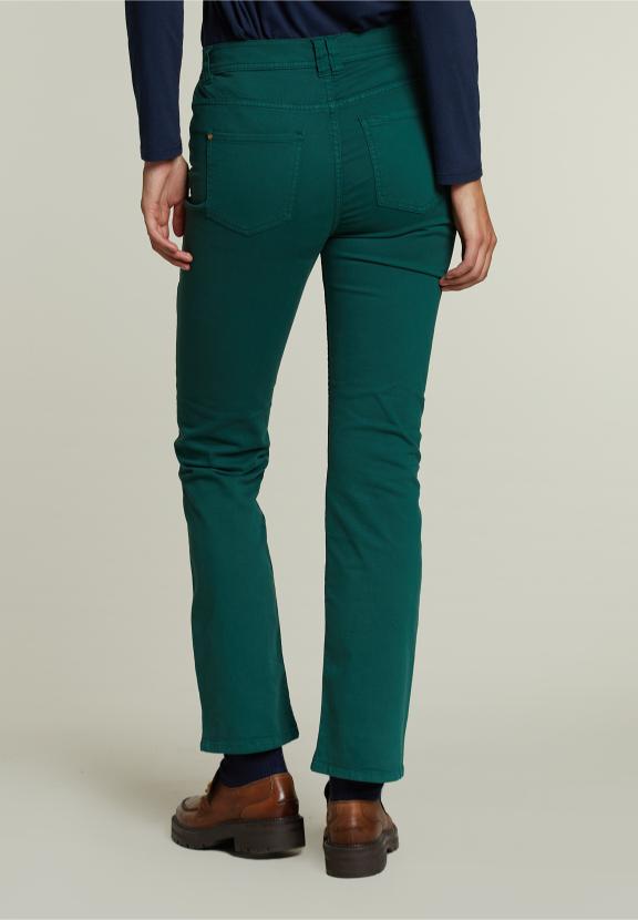 Khaki Long 5-Pocket Pants - Vert