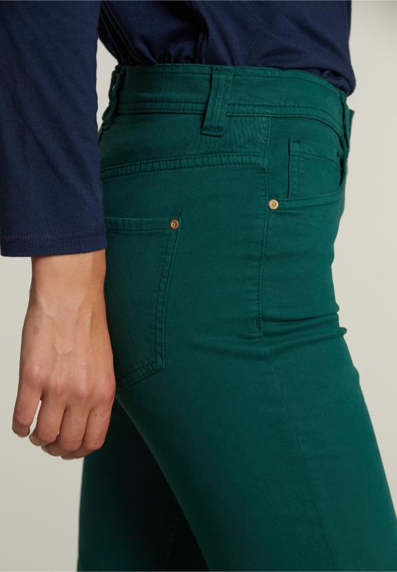 Khaki Long 5-Pocket Pants - Vert