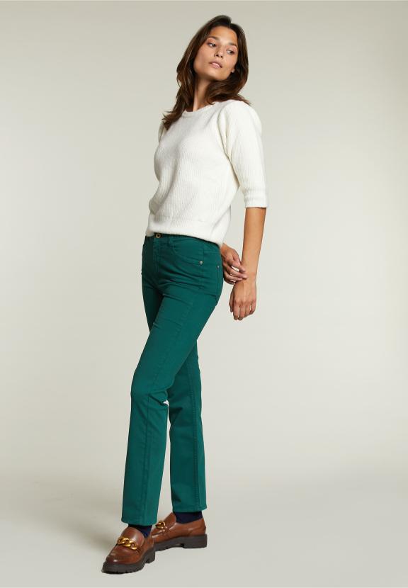 Khaki Long 5-Pocket Pants - Vert