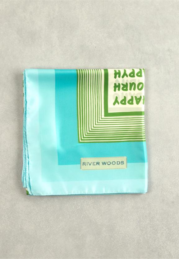 Turquoise Fantasy Scarf - Vert