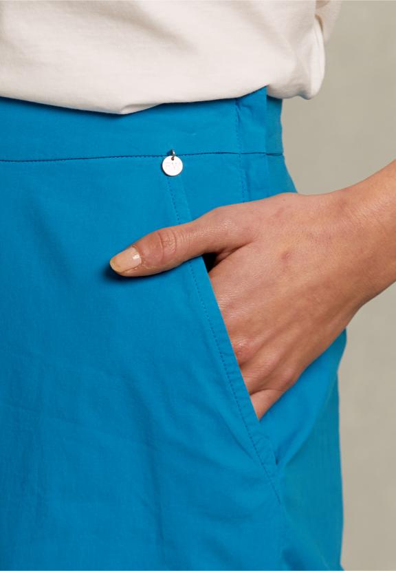 Petrol Long Loose Pant - Bleu