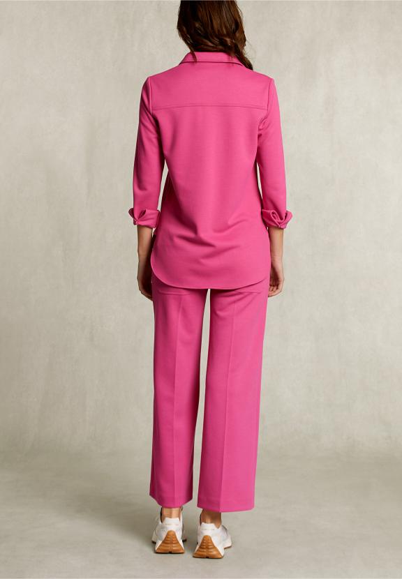 Fushia Oversized Milano Shirt 2 Pockets - Rose