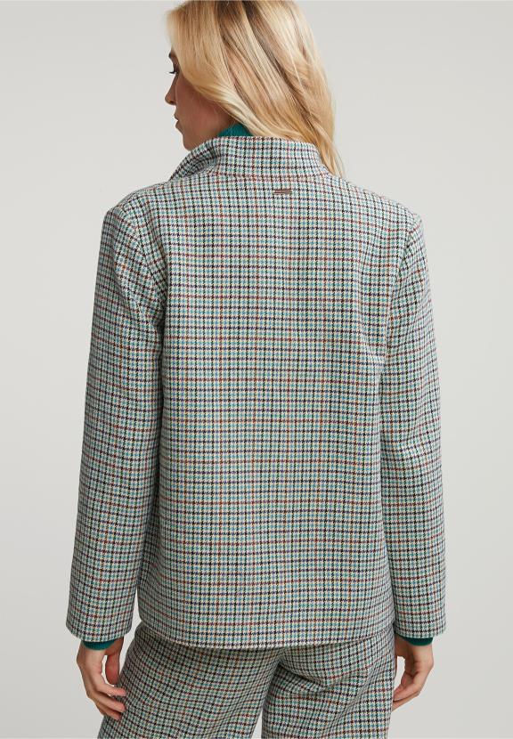 Multi Checked Blazer 2 Buttons - Multi