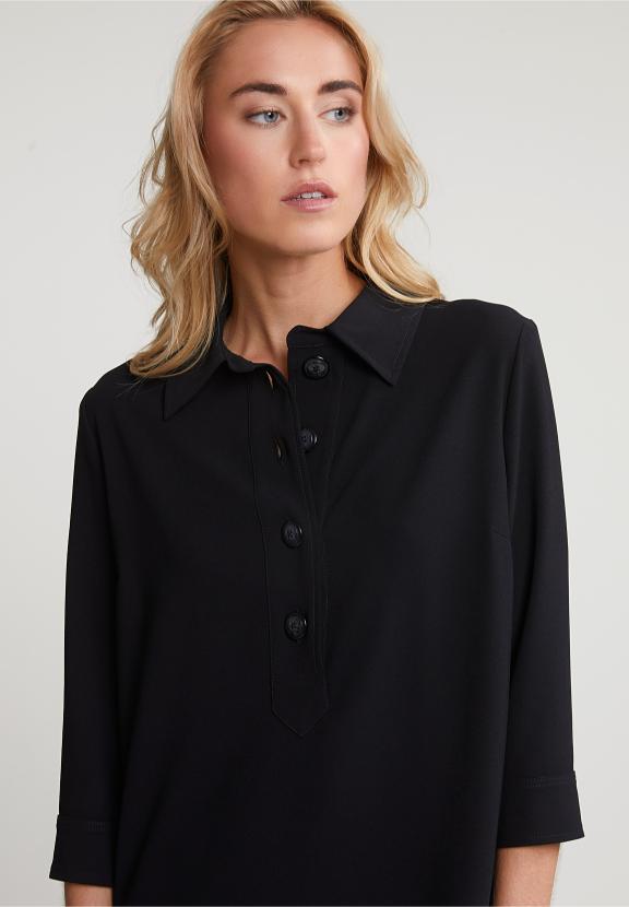 Black Dress 3/4 Sleeves - Noir