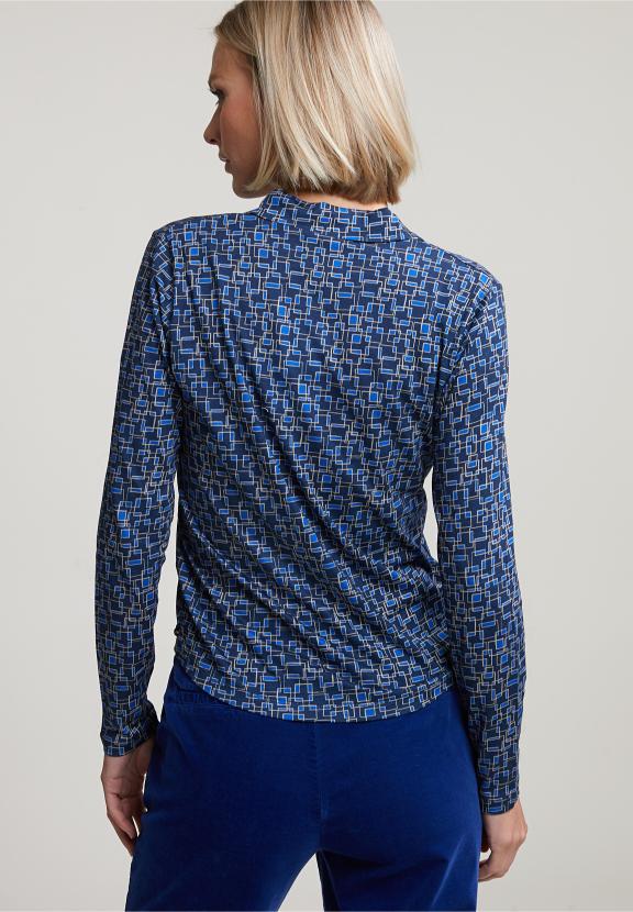 Blue Fantasy V-Neck T-Shirt - Bleu