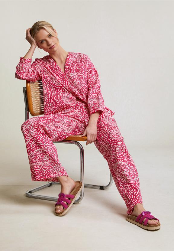 Pink Fantasy Pants Elastic Waist - Mix