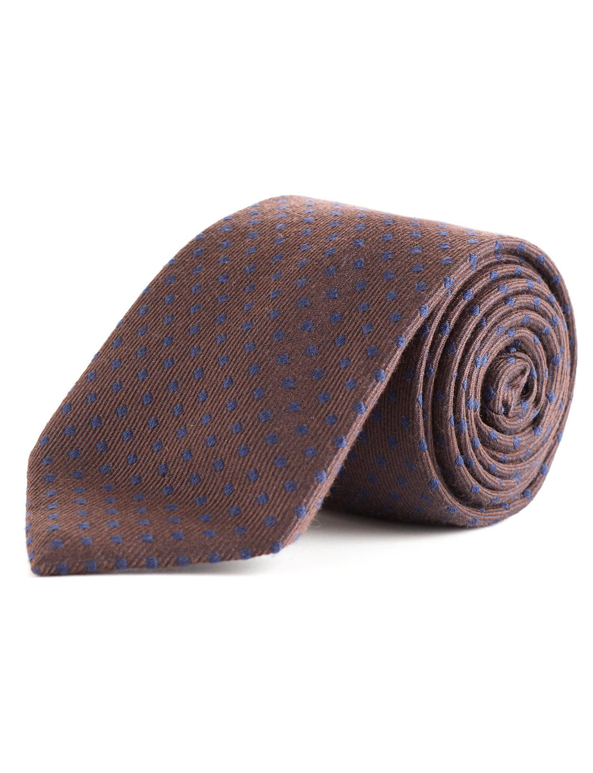 Wool And Silk Tie In Multi - Multi