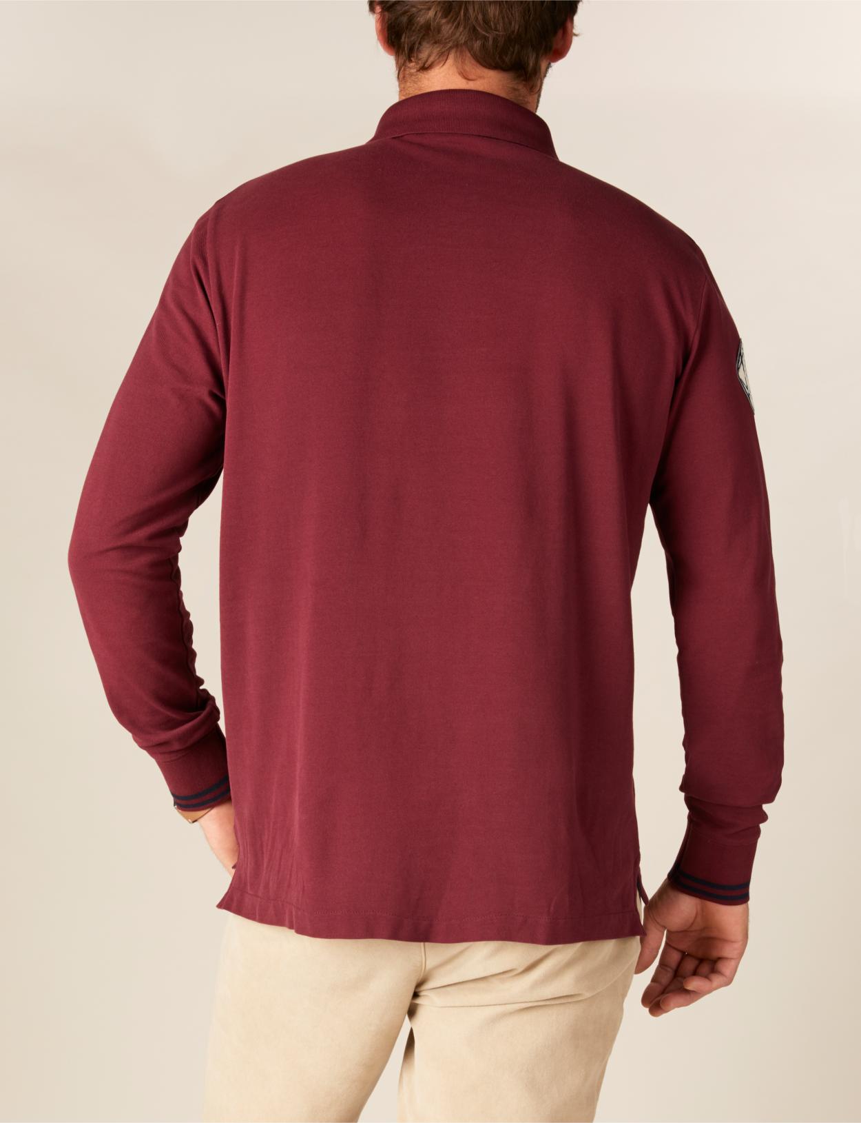 Custom Fit Cotton Polo In Red - Rouge