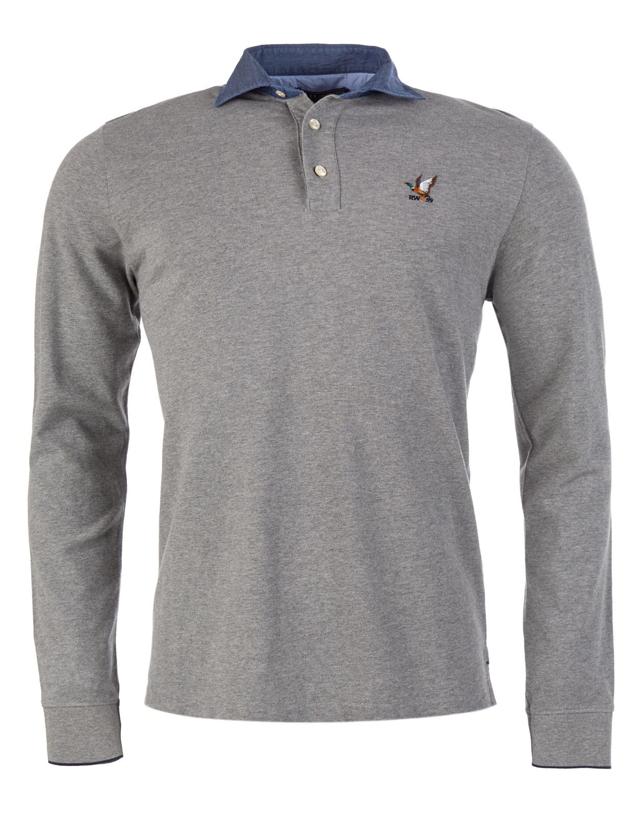 Homme Polo En Coton Sur Mesure De Couleur Grise - W