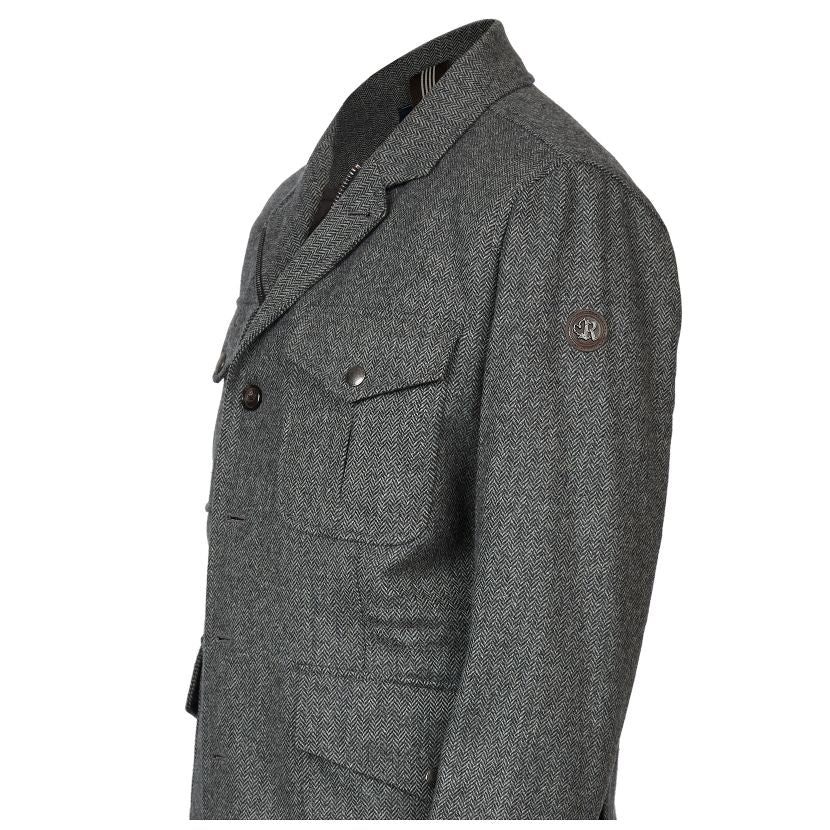 Homme Veste De Blazer À Poches Multiples - W