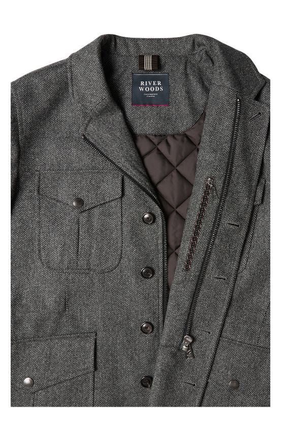 Homme Veste De Blazer À Poches Multiples - W